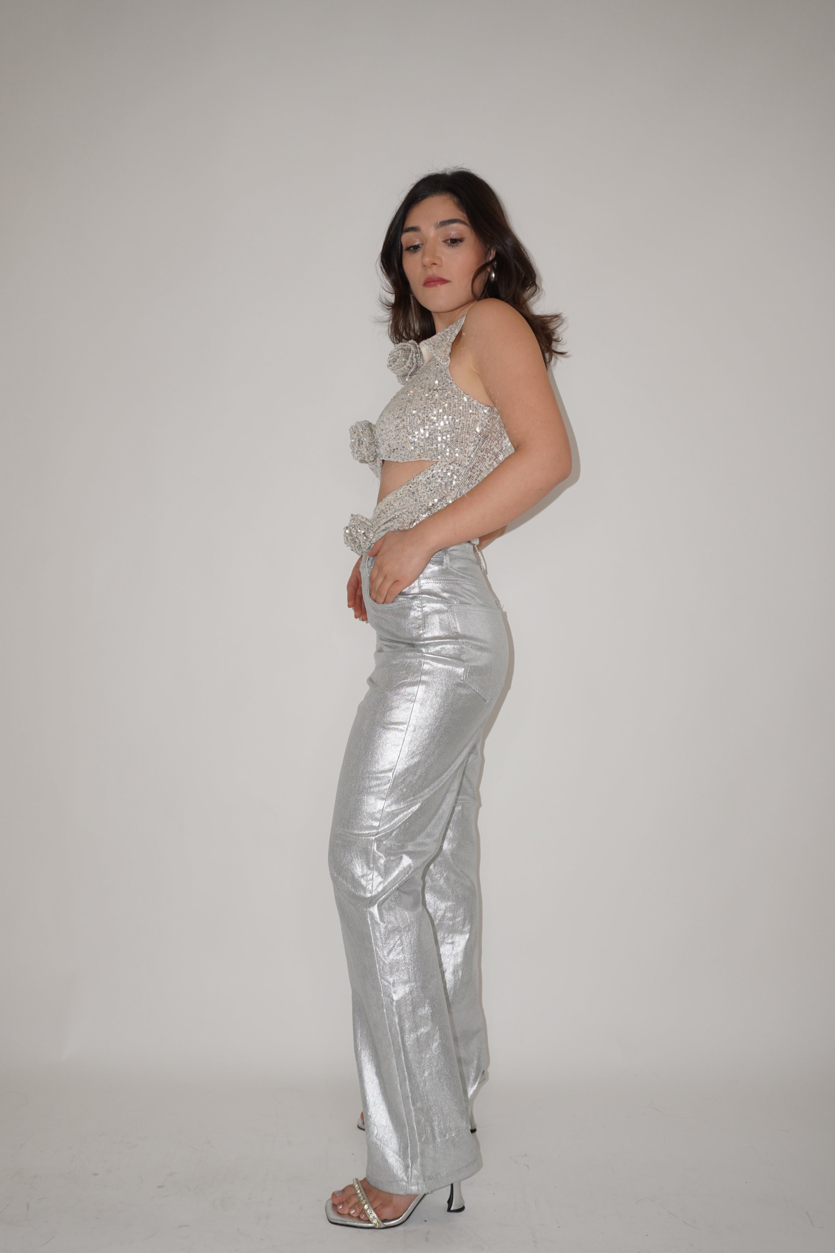 ALANNA TOP - CHAMPAGNE