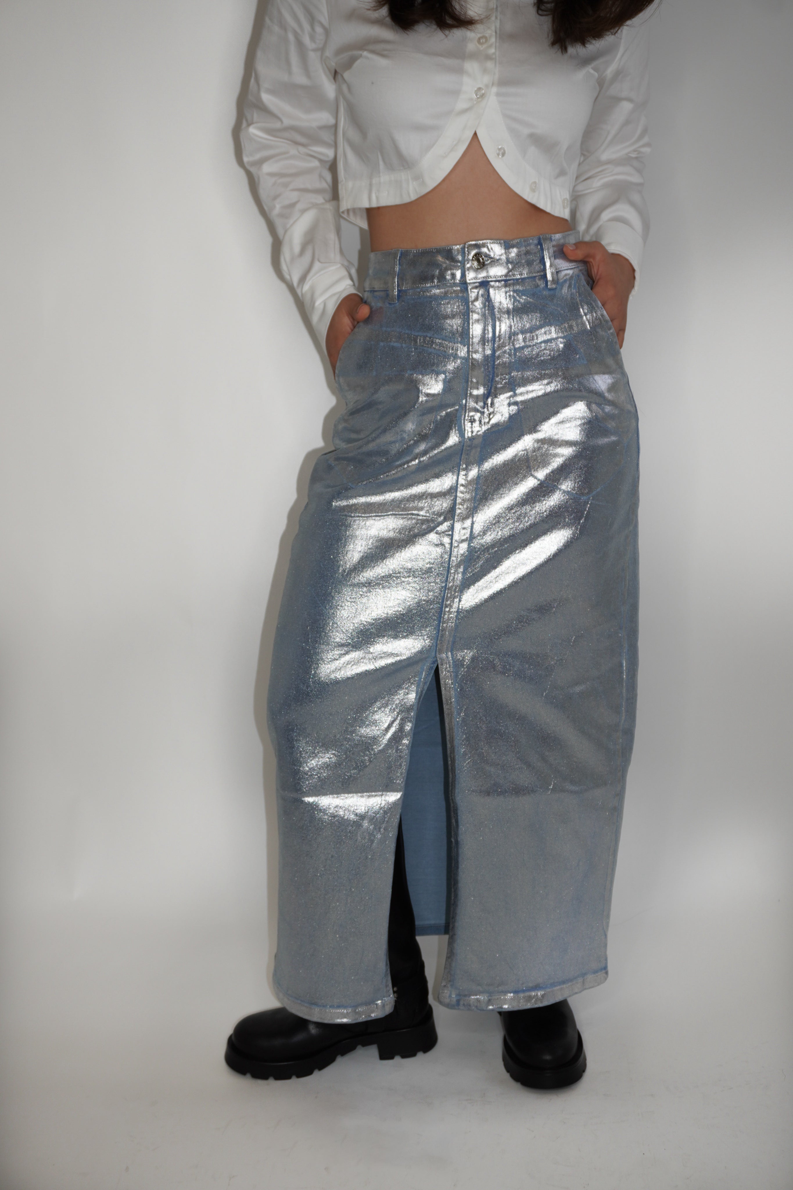 JANIS SKIRT - SILVER