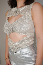 ALANNA TOP SILVER